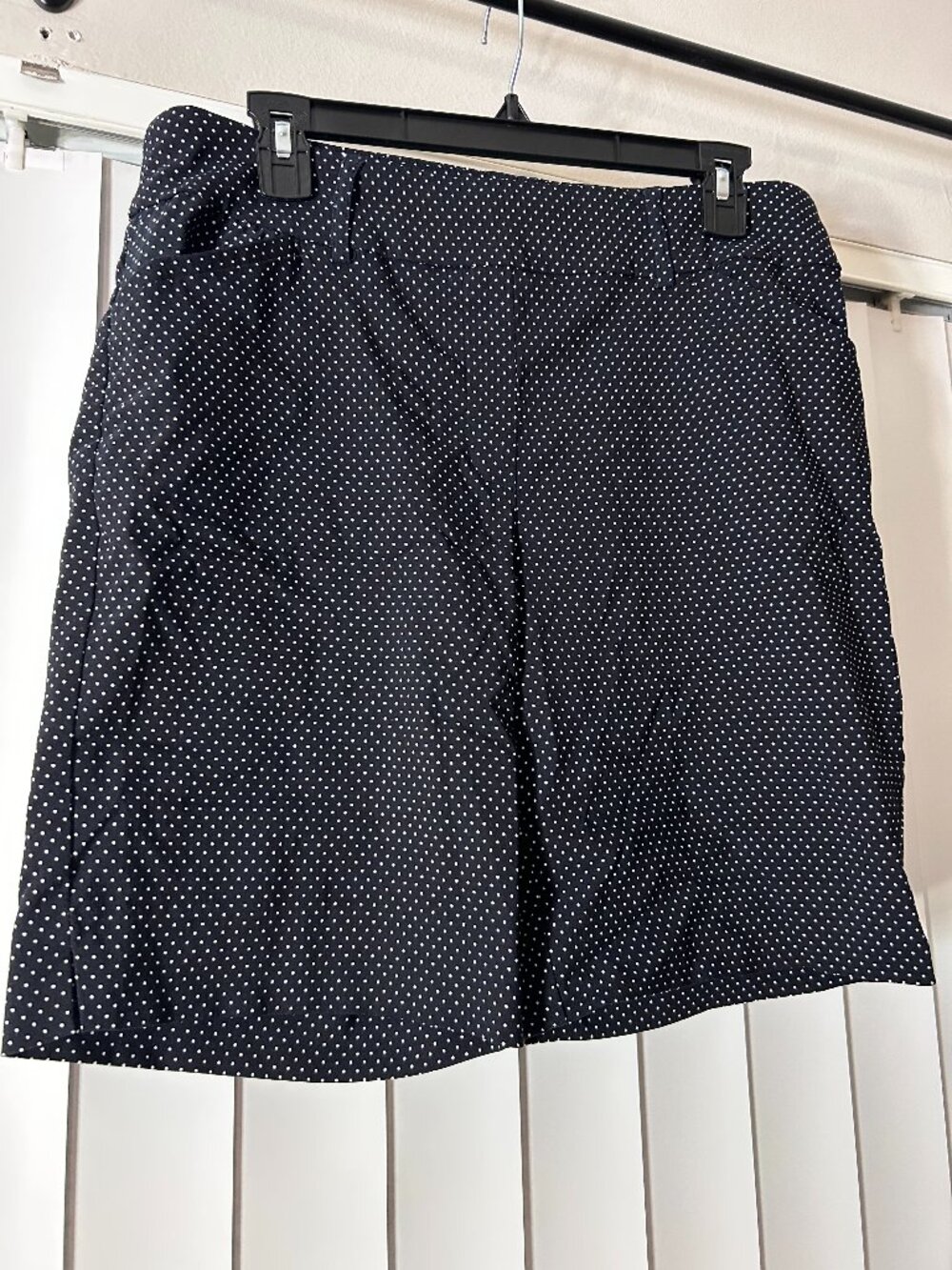 Women's Hilary Radley Black & White Polka Dot Dress Shorts Size Large